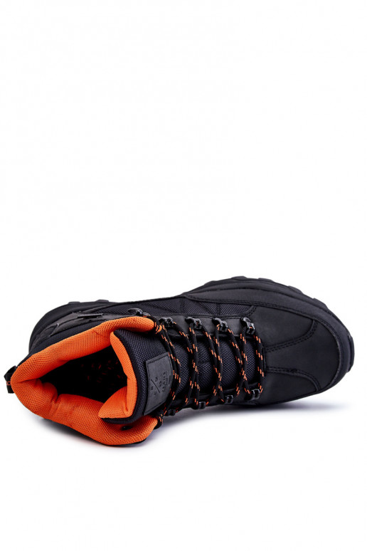 pánske turistické topánky zahriať sa Cross Jeans KK1R4018C čierna pánske turistické topánky zahriať sa Cross Jeans KK1R4018C čierna