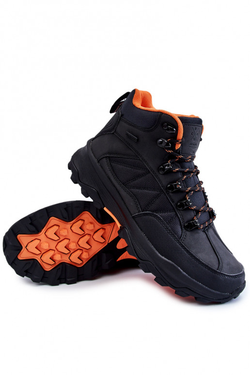 pánske turistické topánky zahriať sa Cross Jeans KK1R4018C čierna pánske turistické topánky zahriať sa Cross Jeans KK1R4018C čierna