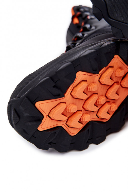 pánske turistické topánky zahriať sa Cross Jeans KK1R4018C čierna pánske turistické topánky zahriať sa Cross Jeans KK1R4018C čierna