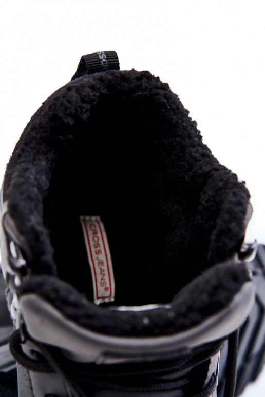 pánske Vyhrievané turistické topánky Cross Jeans KK1R4031C čierna pánske Vyhrievané turistické topánky Cross Jeans KK1R4031C čierna