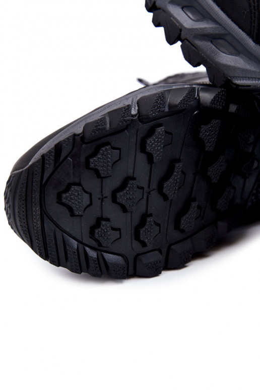 pánske zahriať sa Čižmy turistické topánky Cross Jeans KK1R4022C čierna pánske zahriať sa Čižmy turistické topánky Cross Jeans KK1R4022C čierna