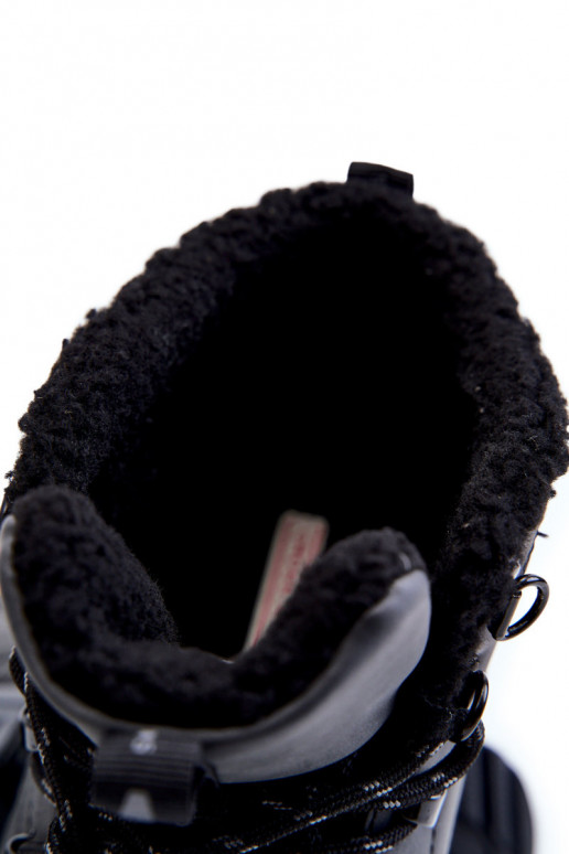 pánske zahriať sa Čižmy turistické topánky Cross Jeans KK1R4022C čierna pánske zahriať sa Čižmy turistické topánky Cross Jeans KK1R4022C čierna