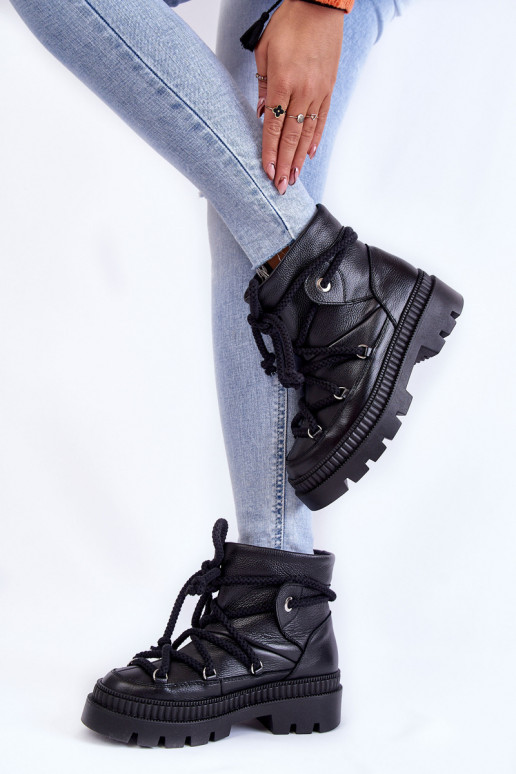 Dámske Módne Čižmy Snehule čierna Kallen Dámske Módne Čižmy Snehule čierna Kallen