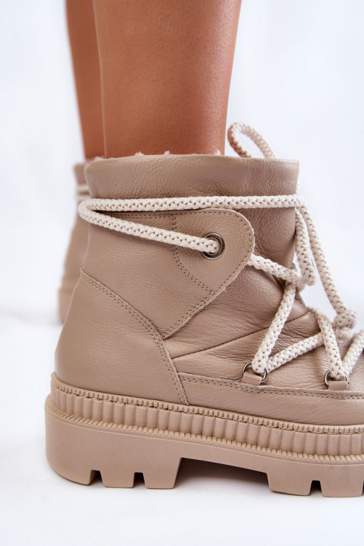 Dámske Módne Čižmy Snehule béžová Kallen Dámske Módne Čižmy Snehule béžová Kallen