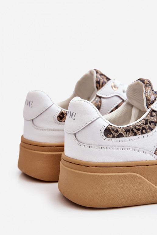 Dámske Pohodlné tenisky GOE LL2N4052 biely-béžová Dámske Pohodlné tenisky GOE LL2N4052 biely-béžová