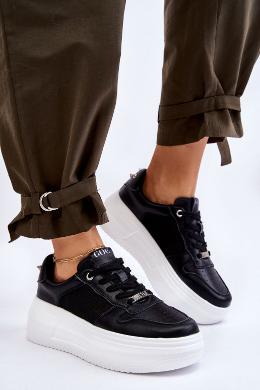 Dámske Klasický model tenisky GOE LL2N4061 čierna Dámske Klasický model tenisky GOE LL2N4061 čierna