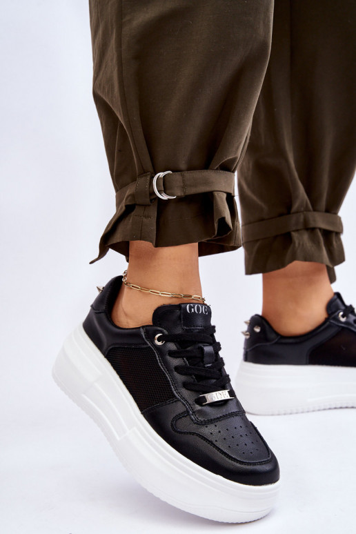 Dámske Klasický model tenisky GOE LL2N4061 čierna Dámske Klasický model tenisky GOE LL2N4061 čierna