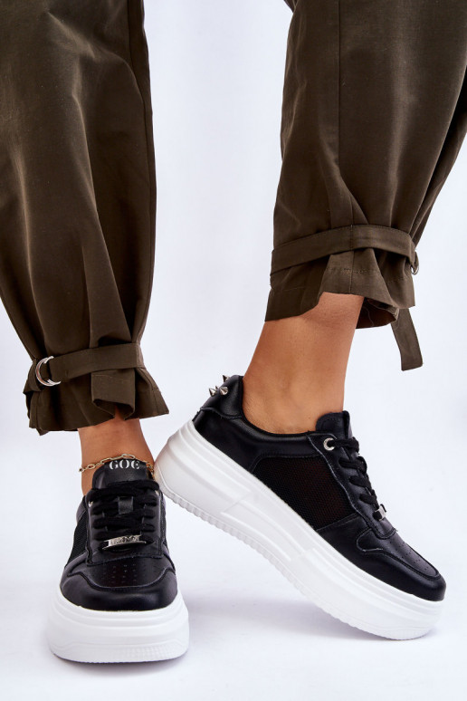 Dámske Klasický model tenisky GOE LL2N4061 čierna Dámske Klasický model tenisky GOE LL2N4061 čierna