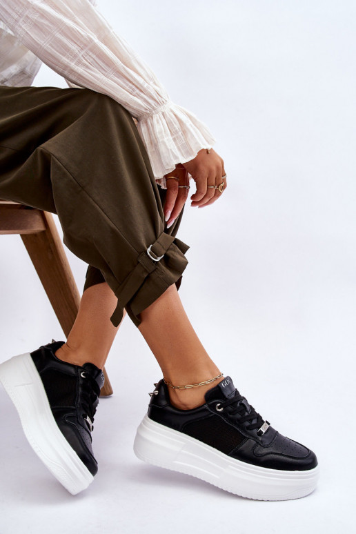 Dámske Klasický model tenisky GOE LL2N4061 čierna Dámske Klasický model tenisky GOE LL2N4061 čierna