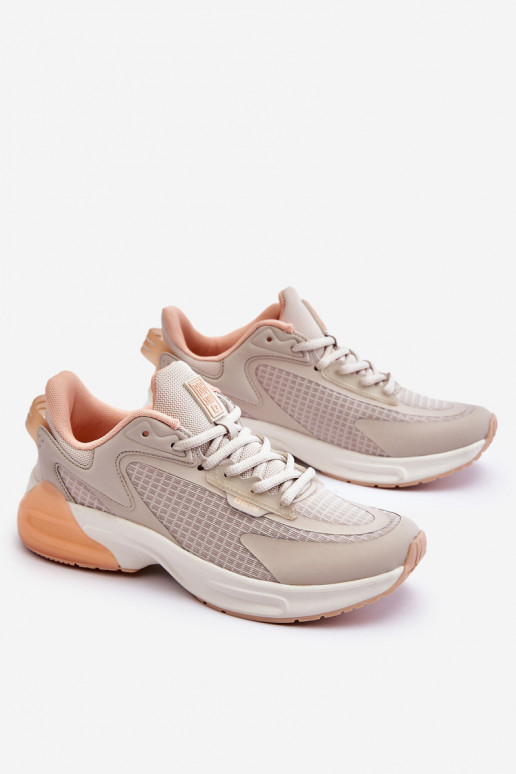 Pohodlné tenisky Memory Foam System Big Star LL274336 béžová Pohodlné tenisky Memory Foam System Big Star LL274336 béžová