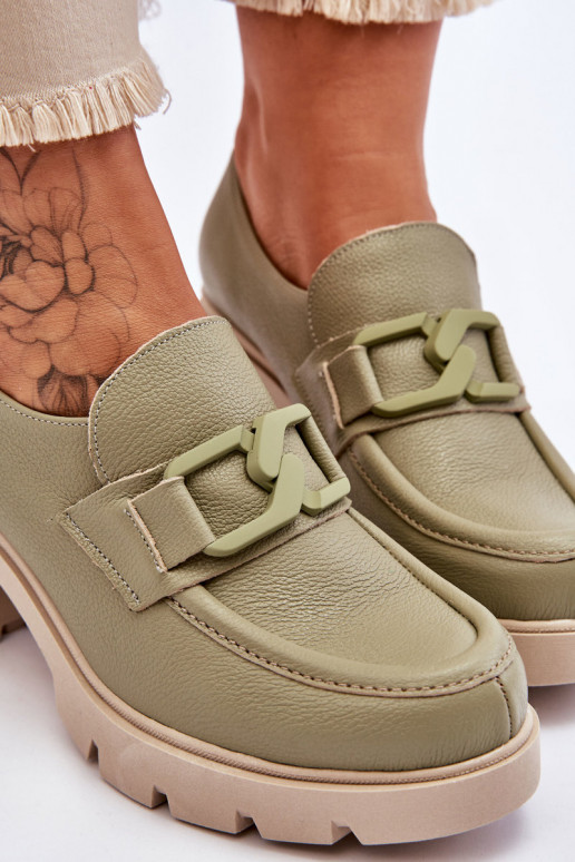 Elegantný štýl topánky s podpätkami s ozdobami zelená farba Lemar Harmell