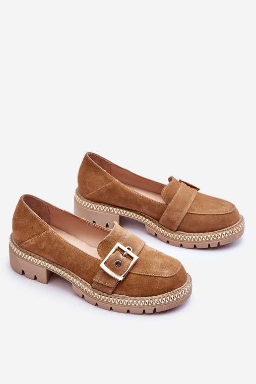 Módne Semišové mokasíny béžová Eloisa Módne Semišové mokasíny béžová Eloisa