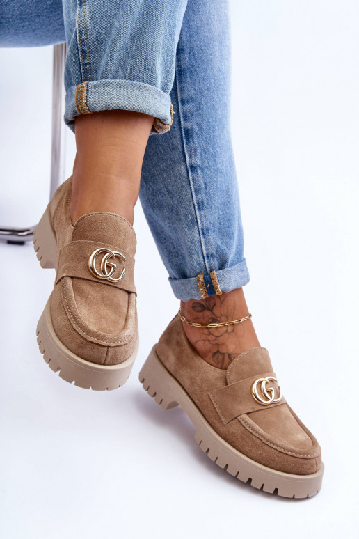 Dámske topánky zo semišu s ozdobami béžová Rosefalls Dámske topánky zo semišu s ozdobami béžová Rosefalls