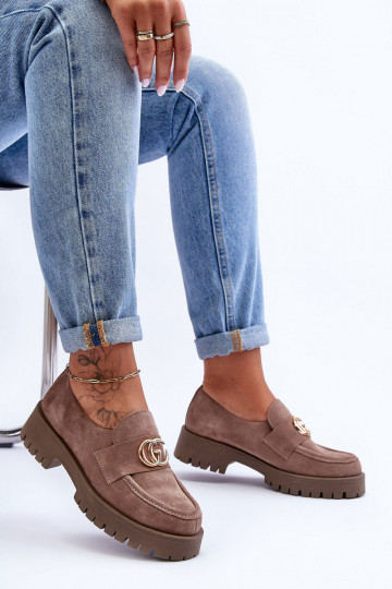 Dámske topánky zo semišu s ozdobami béžová Rosefalls 2