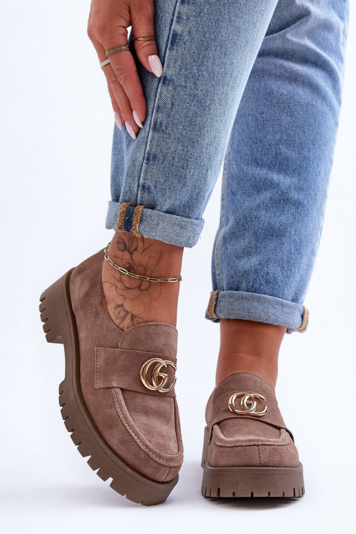 Dámske topánky zo semišu s ozdobami béžová Rosefalls Dámske topánky zo semišu s ozdobami béžová Rosefalls