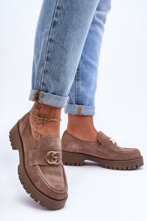 Dámske topánky zo semišu s ozdobami béžová Rosefalls Dámske topánky zo semišu s ozdobami béžová Rosefalls