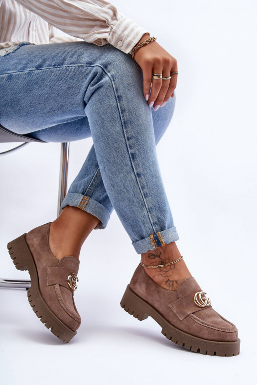 Dámske topánky zo semišu s ozdobami béžová Rosefalls Dámske topánky zo semišu s ozdobami béžová Rosefalls