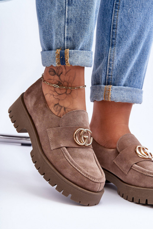 Dámske topánky zo semišu s ozdobami béžová Rosefalls Dámske topánky zo semišu s ozdobami béžová Rosefalls