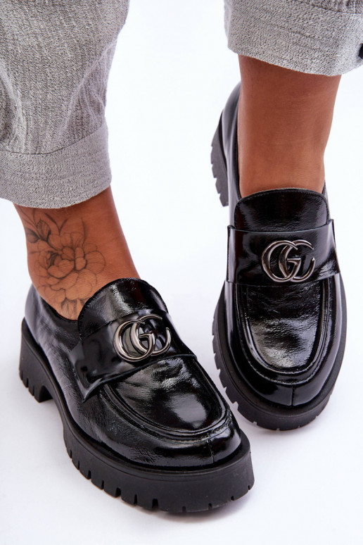 Topánky z pravej kože s ozdobami čierna Rosefalls Topánky z pravej kože s ozdobami čierna Rosefalls