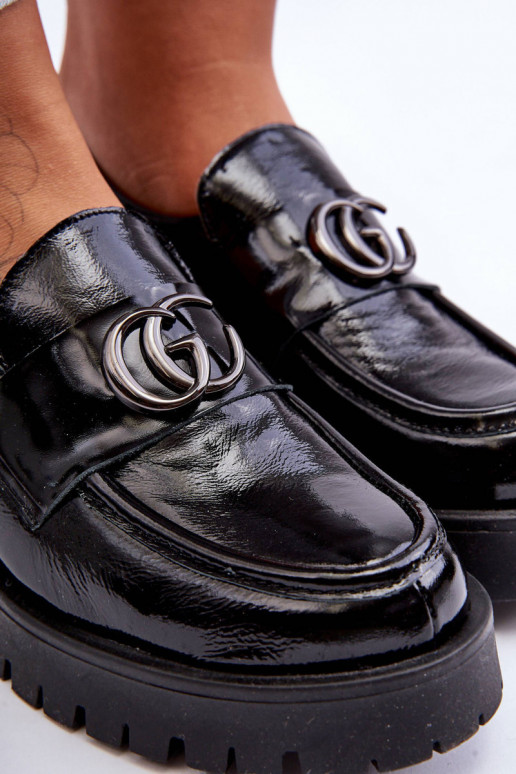 Topánky z pravej kože s ozdobami čierna Rosefalls Topánky z pravej kože s ozdobami čierna Rosefalls