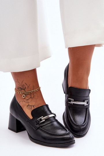 Pohodlné Kožené Topánky čierna Lemar Damira