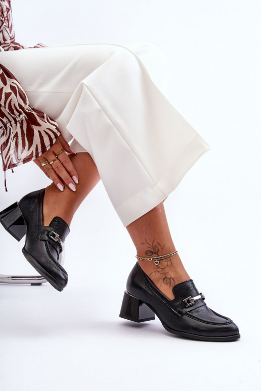 Pohodlné Kožené Topánky čierna Lemar Damira Pohodlné Kožené Topánky čierna Lemar Damira