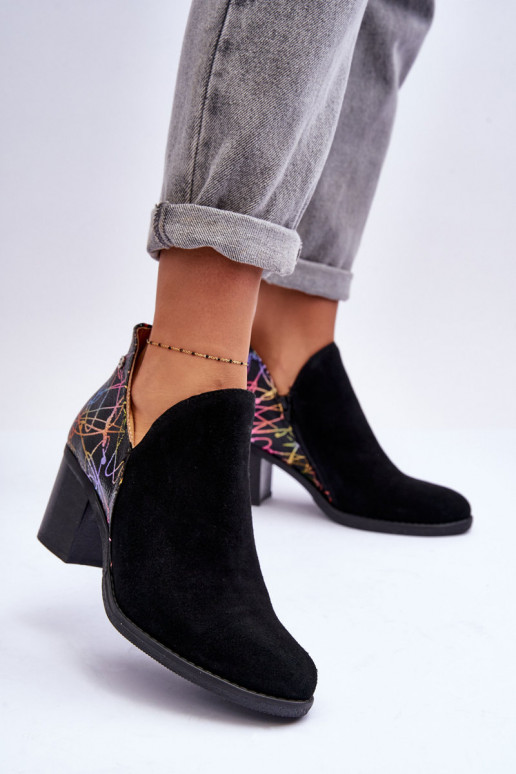 Dámske čižmy s podpätkami Máciejka 04492-99 čierna Dámske čižmy s podpätkami Máciejka 04492-99 čierna