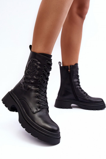 zahriať sa Kožené vysoké jazdecké čižmy Čižmy S.Barski MR870-25 čierna