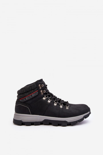 pánske turistické topánky Big Star KK174215 čierna 2