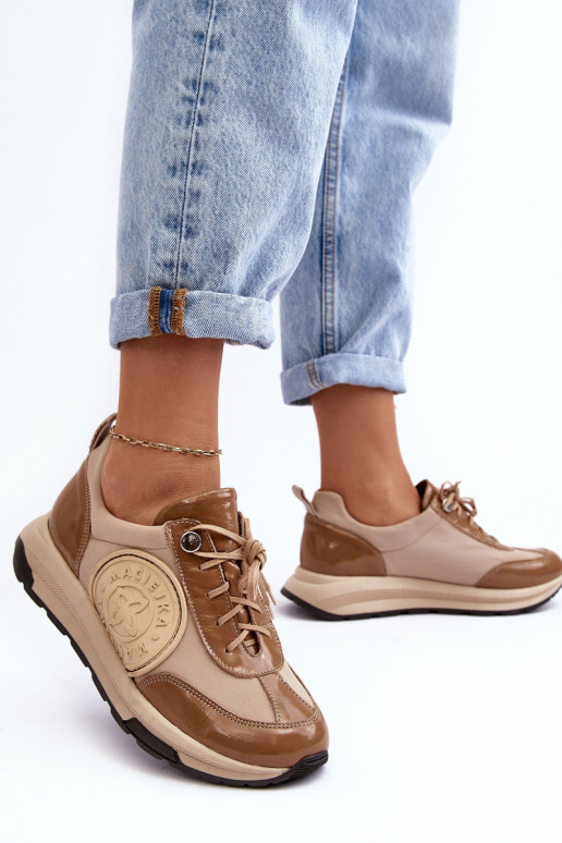 Dámske tenisky Kožené Máciejka 06295-04 béžová Dámske tenisky Kožené Máciejka 06295-04 béžová