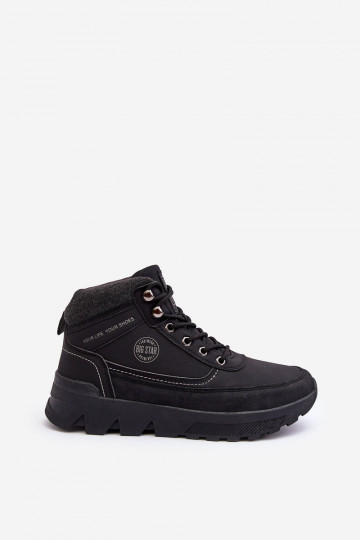 pánske turistické topánky čierna Big Star MM174016 2