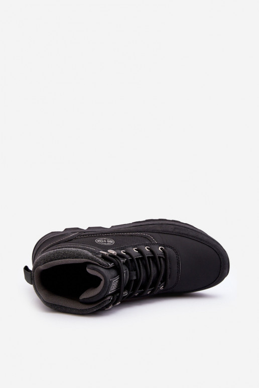 pánske turistické topánky čierna Big Star MM174016