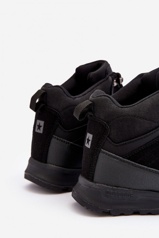 Dámske Vyhrievané turistické topánky čierna Big Star MM274481 Dámske Vyhrievané turistické topánky čierna Big Star MM274481