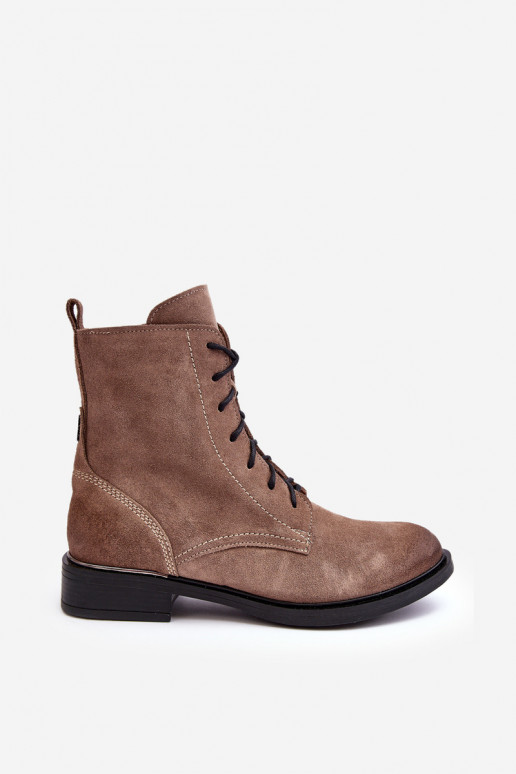 Pohodlné zo semišu zahriať sa Čižmy Hnedá farba Lemar Revin Pohodlné zo semišu zahriať sa Čižmy Hnedá farba Lemar Revin