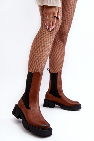 Čižmy Laura Messi 2693/229 Hnedá farba