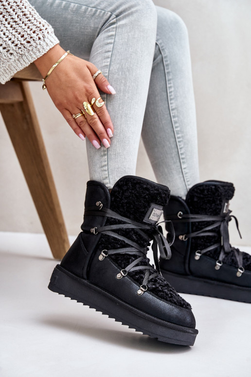 Snehule s platformou Vegetárian D.Franklin DFSH370004 čierna