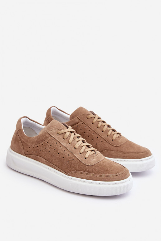 pánske tenisky zo semišu Zazoo 1544 béžová pánske tenisky zo semišu Zazoo 1544 béžová