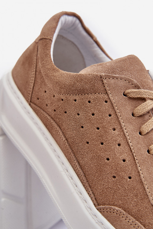 pánske tenisky zo semišu Zazoo 1544 béžová pánske tenisky zo semišu Zazoo 1544 béžová