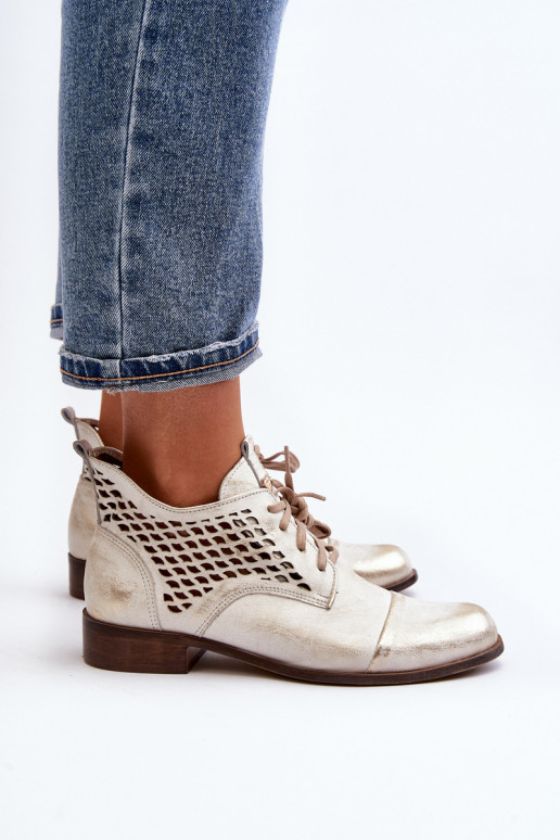 Zazoo 2878 Nízka Prelamované čižmy Kožené Dámske strieborná farba Zazoo 2878 Nízka Prelamované čižmy Kožené Dámske strieborná farba