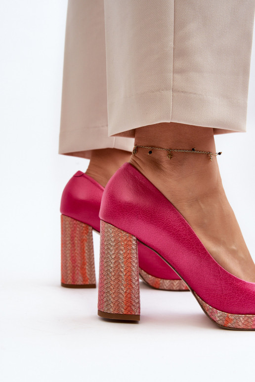 Topánky s podpätkami Laura Messi 2746 Ružová