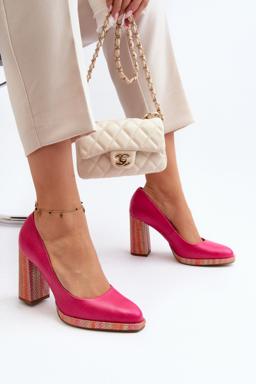 Topánky s podpätkami Laura Messi 2746 Ružová