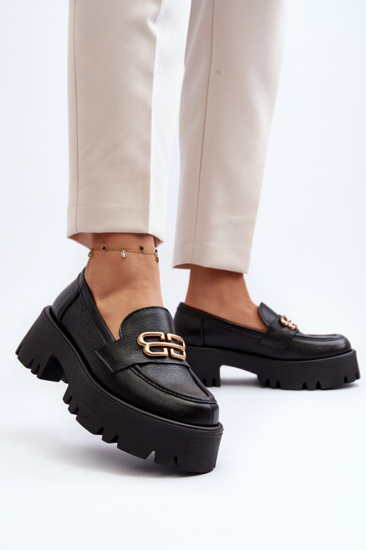 Zazoo 20164 Dámske Mokasíny Vyrobené z prírodnej kože čierna Zazoo 20164 Dámske Mokasíny Vyrobené z prírodnej kože čierna