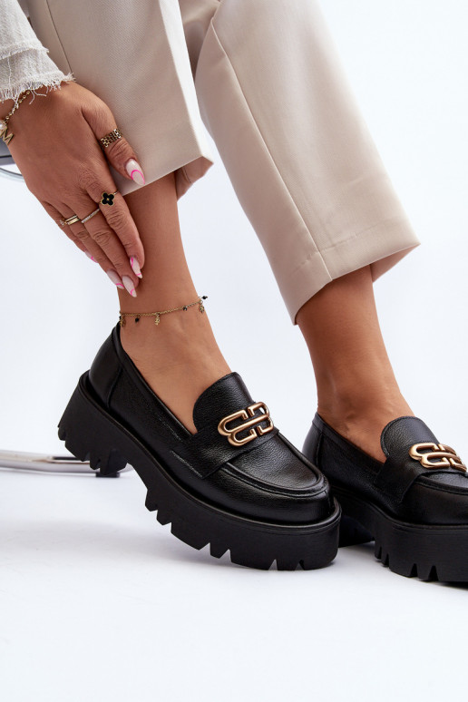 Zazoo 20164 Dámske Mokasíny Vyrobené z prírodnej kože čierna Zazoo 20164 Dámske Mokasíny Vyrobené z prírodnej kože čierna