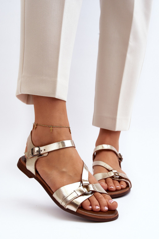 Zazoo 40182 Dámske sandále Dámske zlatej farby Zazoo 40182 Dámske sandále Dámske zlatej farby