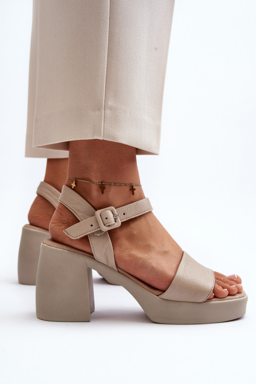 Zazoo 40386 Dámske Dámske sandále Zapnuté Klocku béžová Zazoo 40386 Dámske Dámske sandále Zapnuté Klocku béžová