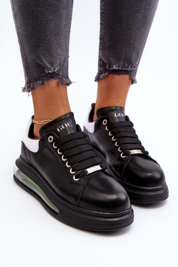 Tenisky model obuvi Dámske Kožené GOE NN2N4030 čierna