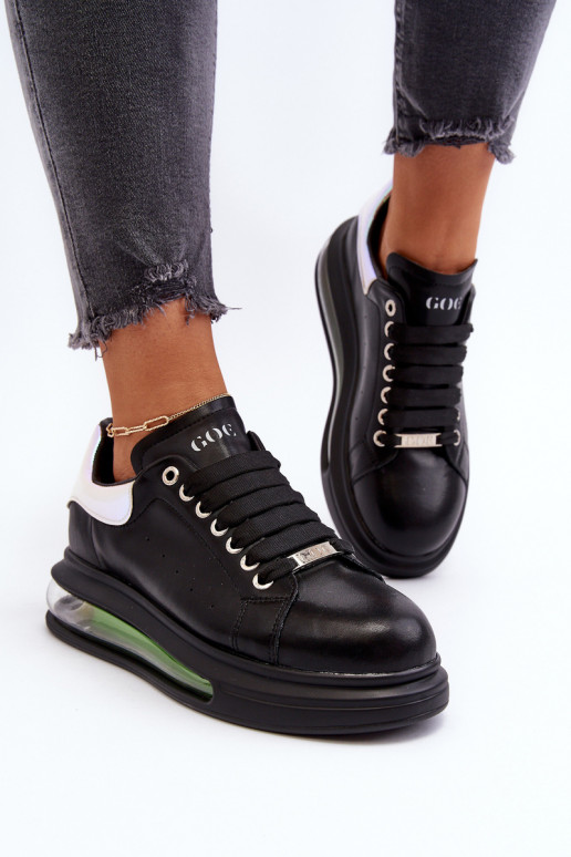 Tenisky model obuvi Dámske Kožené GOE NN2N4030 čierna Tenisky model obuvi Dámske Kožené GOE NN2N4030 čierna
