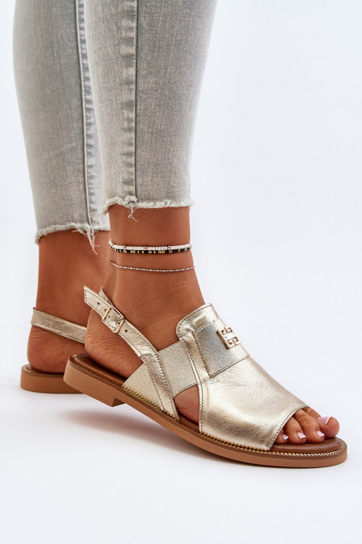 Zazoo 40385 Dámske Dámske sandále zlatej farby Zazoo 40385 Dámske Dámske sandále zlatej farby