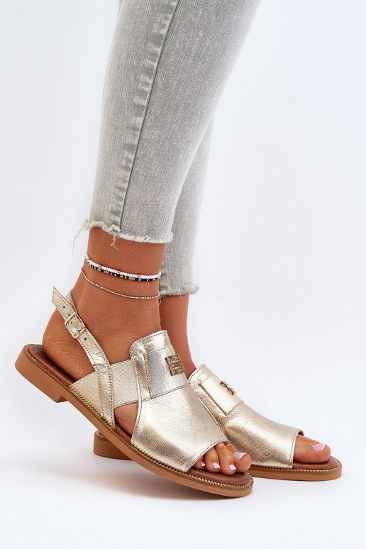 Zazoo 40385 Dámske Dámske sandále zlatej farby Zazoo 40385 Dámske Dámske sandále zlatej farby