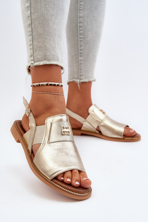 Zazoo 40385 Dámske Dámske sandále zlatej farby Zazoo 40385 Dámske Dámske sandále zlatej farby